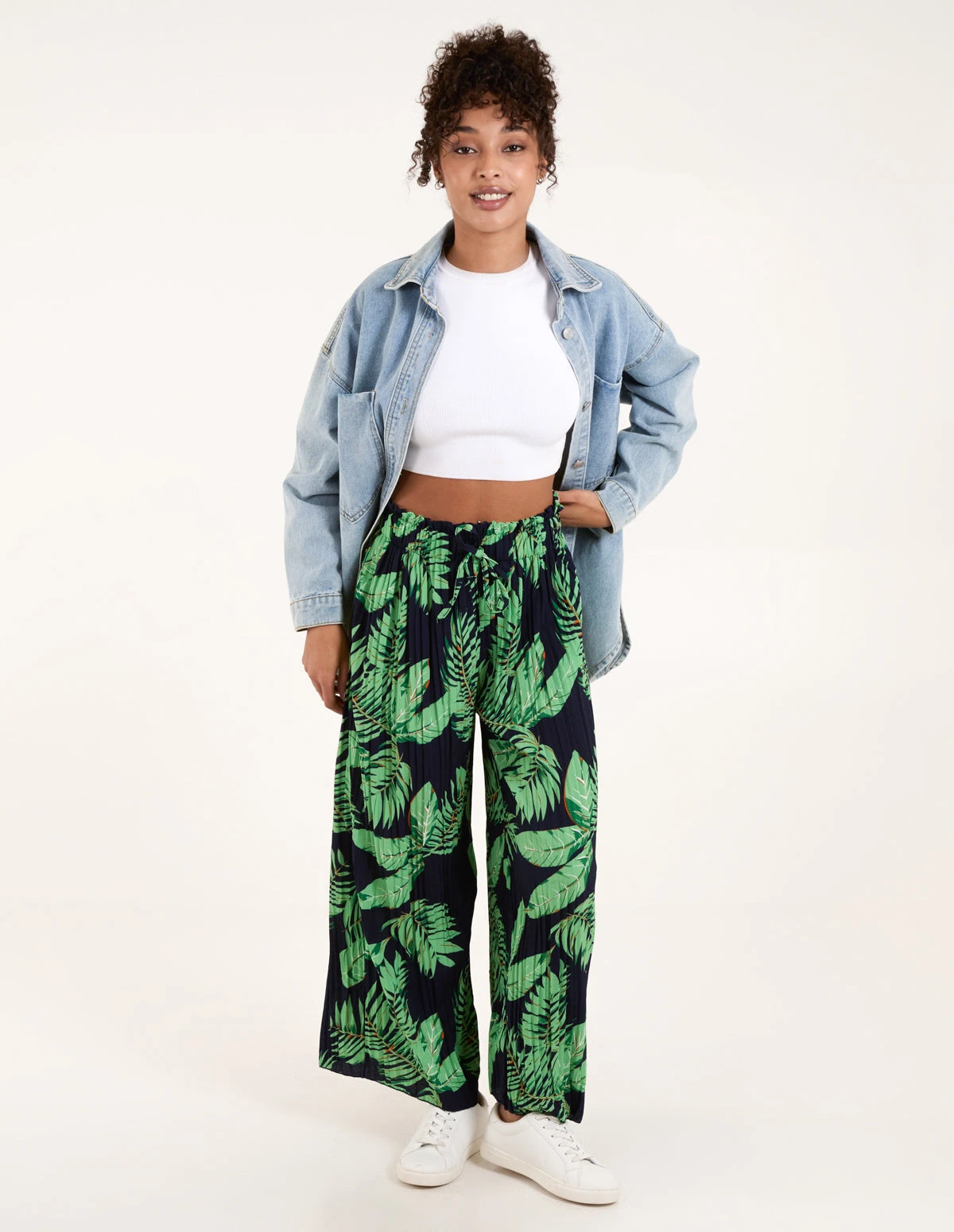 Tropical Print Elasticated Waist Culottes 3 Tropical Print Elasticated Waist Culottes - Image 3