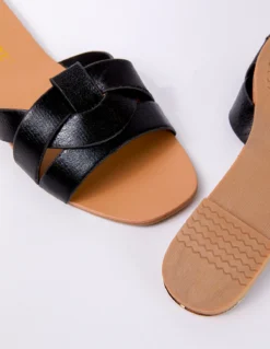 Thick Strappy Sandals -Deals Sleek Dresses Store SS24230 BLACK 3