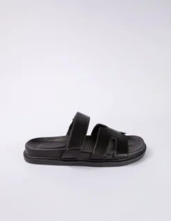 Velcro Cross Front Sandal -Deals Sleek Dresses Store SS24266 BLACK 1