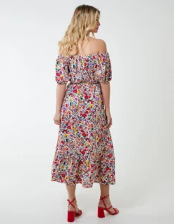 Bardot Midi Dress With Frill Hem 7 Bardot Midi Dress With Frill Hem -Deals Sleek Dresses Store bv233877 creampattern 4260