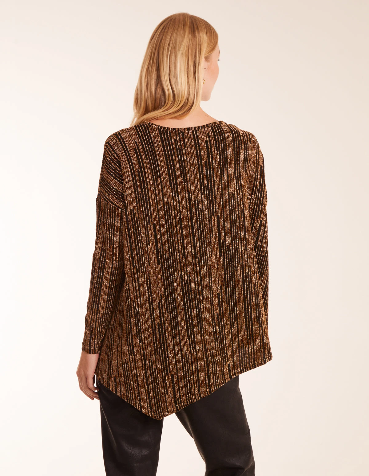 Asymmetric Batwing Lurex Top 4 Asymmetric Batwing Lurex Top - Image 4