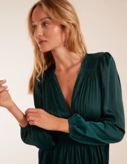 Long Sleeve V-Neck Mini Dress -Deals Sleek Dresses Store bv234844 bottlegreen 38933 52b6fdff 5bc2 4bd2 a70a d461a13dc1e1