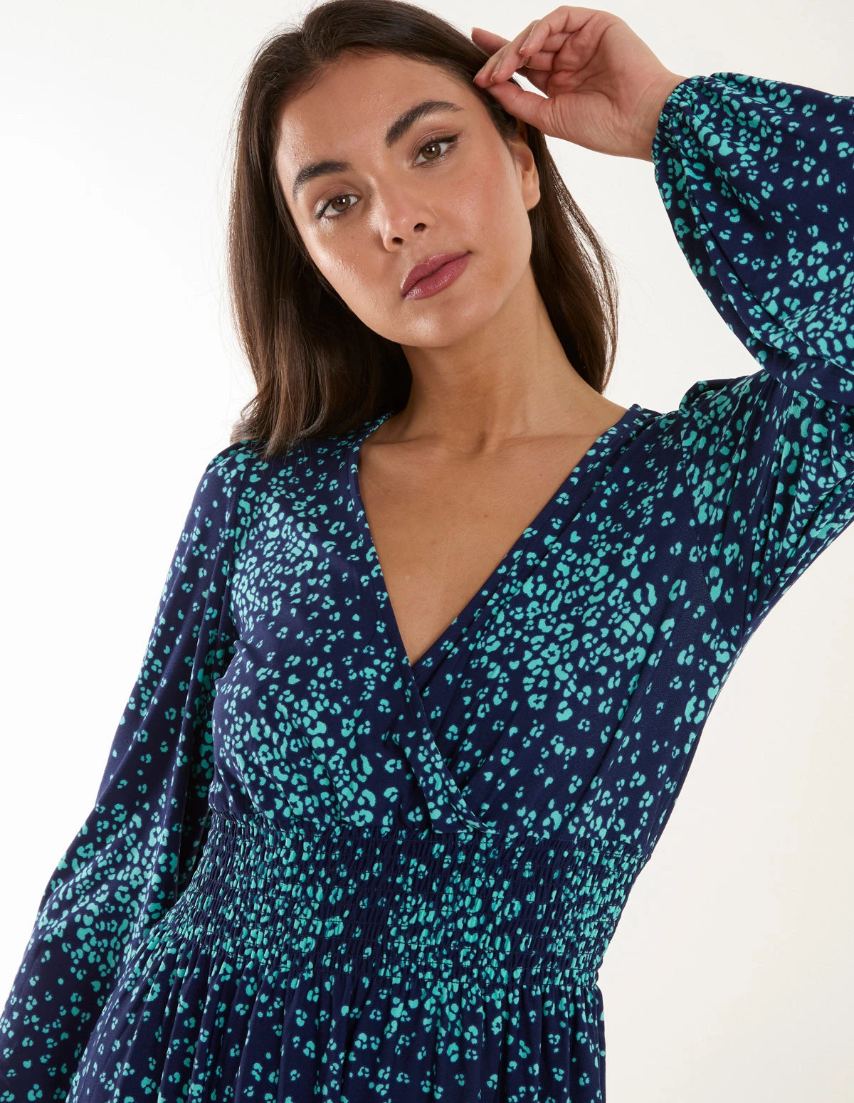 Wrap Front Mini Dress 2 Wrap Front Mini Dress - Image 2