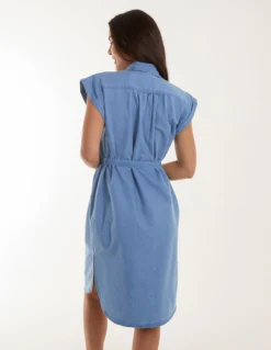 Button Front Shirt Dress 7 Button Front Shirt Dress -Deals Sleek Dresses Store bv245926 middenim 17970