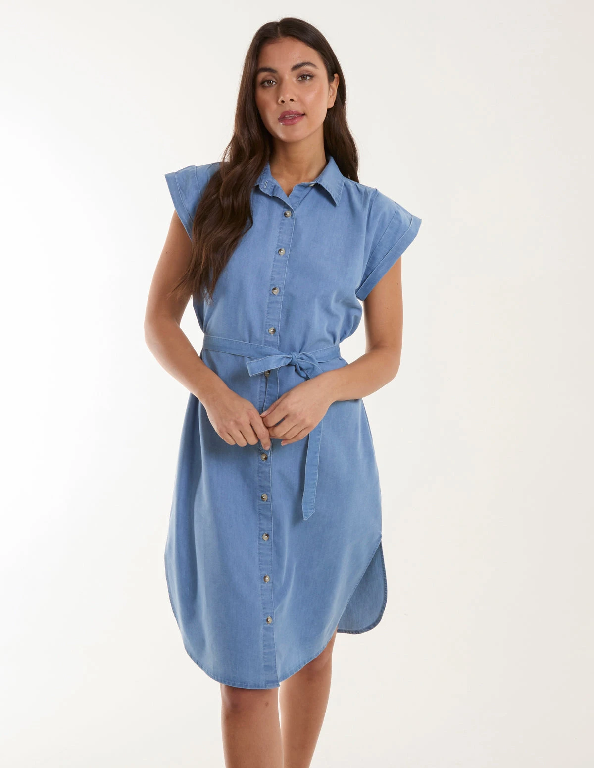 Button Front Shirt Dress 1 Button Front Shirt Dress