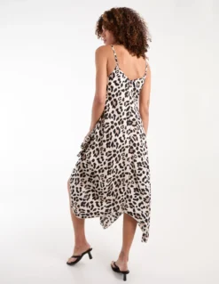 Animal Print Hanky Hem Dress -Deals Sleek Dresses Store bv245965 animal 34543