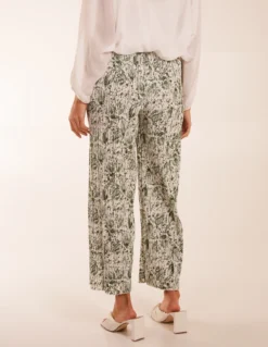 Paisley Wide Leg Trousers -Deals Sleek Dresses Store bv2664 green 26655