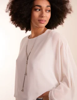 Batwing Necklace Top -Deals Sleek Dresses Store bv3561 ivory 11848