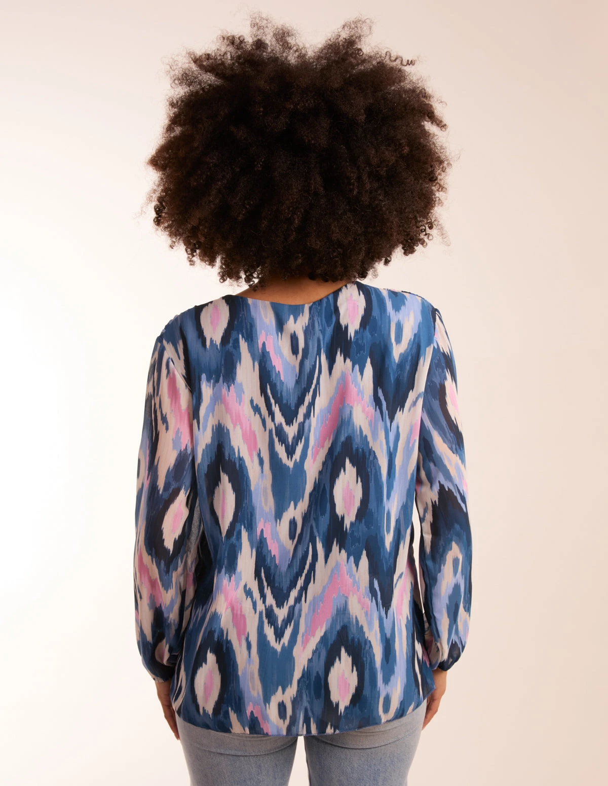 Pleated Print Top 4 Pleated Print Top - Image 4
