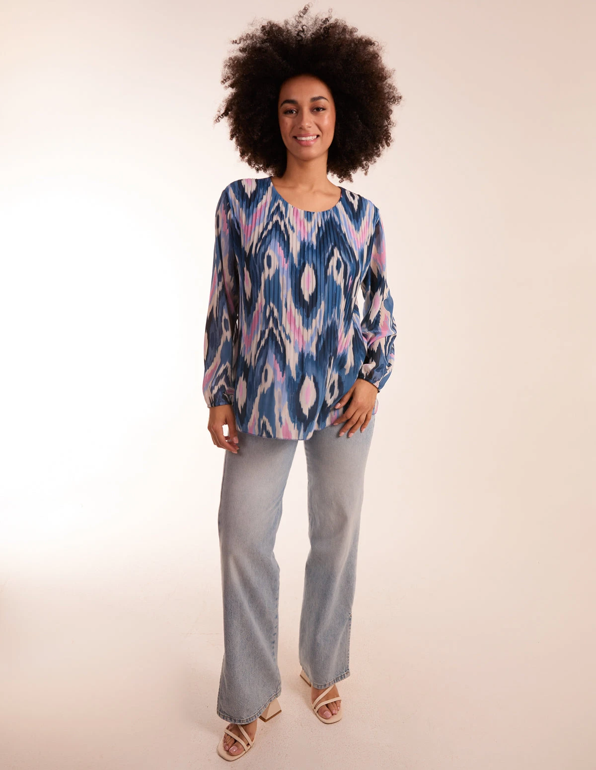 Pleated Print Top 2 Pleated Print Top - Image 2