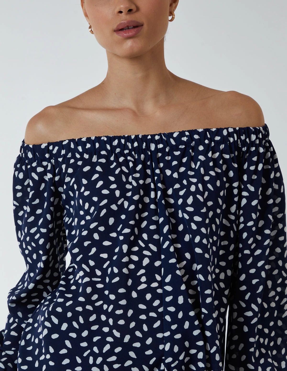 Bardot Balloon Sleeve Knot Top 2 Bardot Balloon Sleeve Knot Top - Image 2
