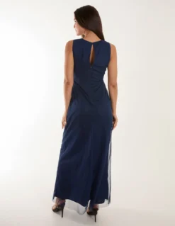 Embellished Maxi Dress -Deals Sleek Dresses Store ss24100 navy 18566