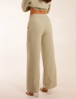 Wide Leg Suit Trousers 9 Wide Leg Suit Trousers -Deals Sleek Dresses Store ss24149 SAGE 20