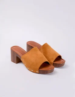 Slip On Heeled Clogs
