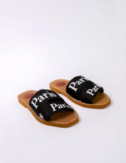 Paris Strap Sandal -Deals Sleek Dresses Store ss24243 black 2